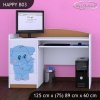 Psací stůl Happy B03 - modrý slon (Barva bílá)