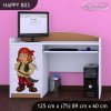 Psací stůl Happy B03 - pirát (Barva bílá)