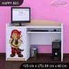 Psací stůl Happy B03 - pirát (Barva bílá)