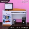 Psací stůl Happy B03 -   letadlo (Barva bílá)