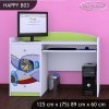 Psací stůl Happy B03 -   letadlo (Barva bílá)