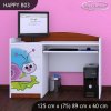 Psací stůl Happy B03 -  slimák (Barva bílá)