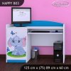 Psací stůl Happy B03 -  sloník (Barva bílá)
