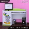 Psací stůl Happy B03 -  slon s balónkem (Barva bílá)