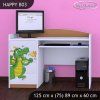 Psací stůl Happy B03 -  drak (Barva bílá)