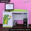 Psací stůl Happy B03 -  drak (Barva bílá)