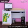 Psací stůl Happy B03 -  drak (Barva bílá)