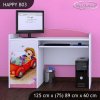 Psací stůl Happy B03 - zpívající auto (Barva bílá)