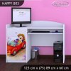 Psací stůl Happy B03 - zpívající auto (Barva bílá)