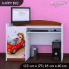 Psací stůl Happy B03 - zpívající auto (Barva bílá)