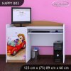 Psací stůl Happy B03 - zpívající auto (Barva bílá)