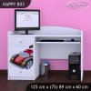 Psací stůl Happy B03 -super bolid (Barva bílá)