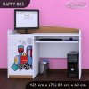 Psací stůl Happy B03 -super lokomotiva (Barva bílá)