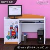Psací stůl Happy B03 -super lokomotiva (Barva bílá)
