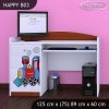 Psací stůl Happy B03 -super lokomotiva (Barva bílá)