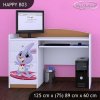 Psací stůl Happy B03 -super zajíček (Barva bílá)