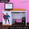 Psací stůl Happy B03 -superman (Barva bílá)