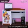 Psací stůl Happy B03 -   šťastný medvídek (Barva bílá)