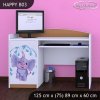 Psací stůl Happy B03 -   stříkající sloník (Barva bílá)