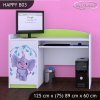 Psací stůl Happy B03 -   stříkající sloník (Barva bílá)