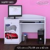 Psací stůl Happy B03 - závod (Barva bílá)