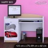 Psací stůl Happy B03 - závod (Barva bílá)