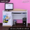 Psací stůl Happy B03 - usměvavá včelka (Barva bílá)