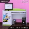 Psací stůl Happy B03 - usměvavá včelka (Barva bílá)