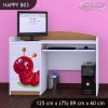 Psací stůl Happy B03 - veselá housenka (Barva bílá)