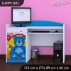 Psací stůl Happy B03 - veselý medvídek (Barva bílá)