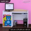 Psací stůl Happy B03 - veselý medvídek (Barva bílá)