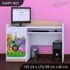 Psací stůl Happy B03 - veselý zvěřinec (Barva bílá)