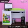 Psací stůl Happy B03 - veselý zvěřinec (Barva bílá)