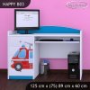 Psací stůl Happy B03 - hasičské auto (Barva bílá)