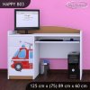 Psací stůl Happy B03 - hasičské auto (Barva bílá)
