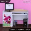 Psací stůl Happy B03 - začarovaný domeček (Barva bílá)