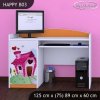Psací stůl Happy B03 - začarovaný domeček (Barva bílá)