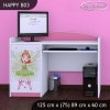 Psací stůl Happy B03 - zelená čarodějka (Barva bílá)