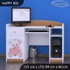 Psací stůl Happy B02 - medvídek se srdcem (Barva bílá)