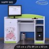 Psací stůl Happy B02 - medvídek se srdcem (Barva bílá)
