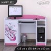 Psací stůl Happy B02 - motýlek (Barva bílá)