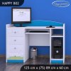 Psací stůl Happy B02 - modrý medvídek (Barva bílá)