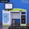 Psací stůl Happy B02 - modrý slon (Barva bílá)