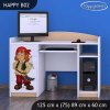 Psací stůl Happy B02 - pirát (Barva bílá)