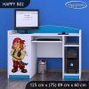Psací stůl Happy B02 - pirát (Barva bílá)