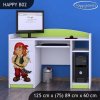 Psací stůl Happy B02 - pirát (Barva bílá)