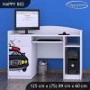 Psací stůl Happy B02 - policie (Barva bílá)