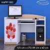 vyr 26512 biurko happy b02 rozowe auto z balonami 2