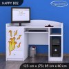 Psací stůl Happy B02 - drak (Barva bílá)