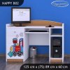 Psací stůl Happy B02 - super lokomotiva (Barva bílá)